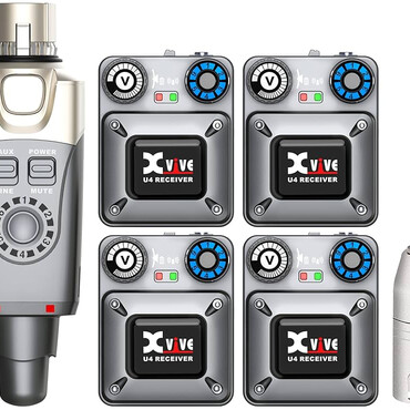 U4R4 IEM wireless system--One Transmitter and four Receivers